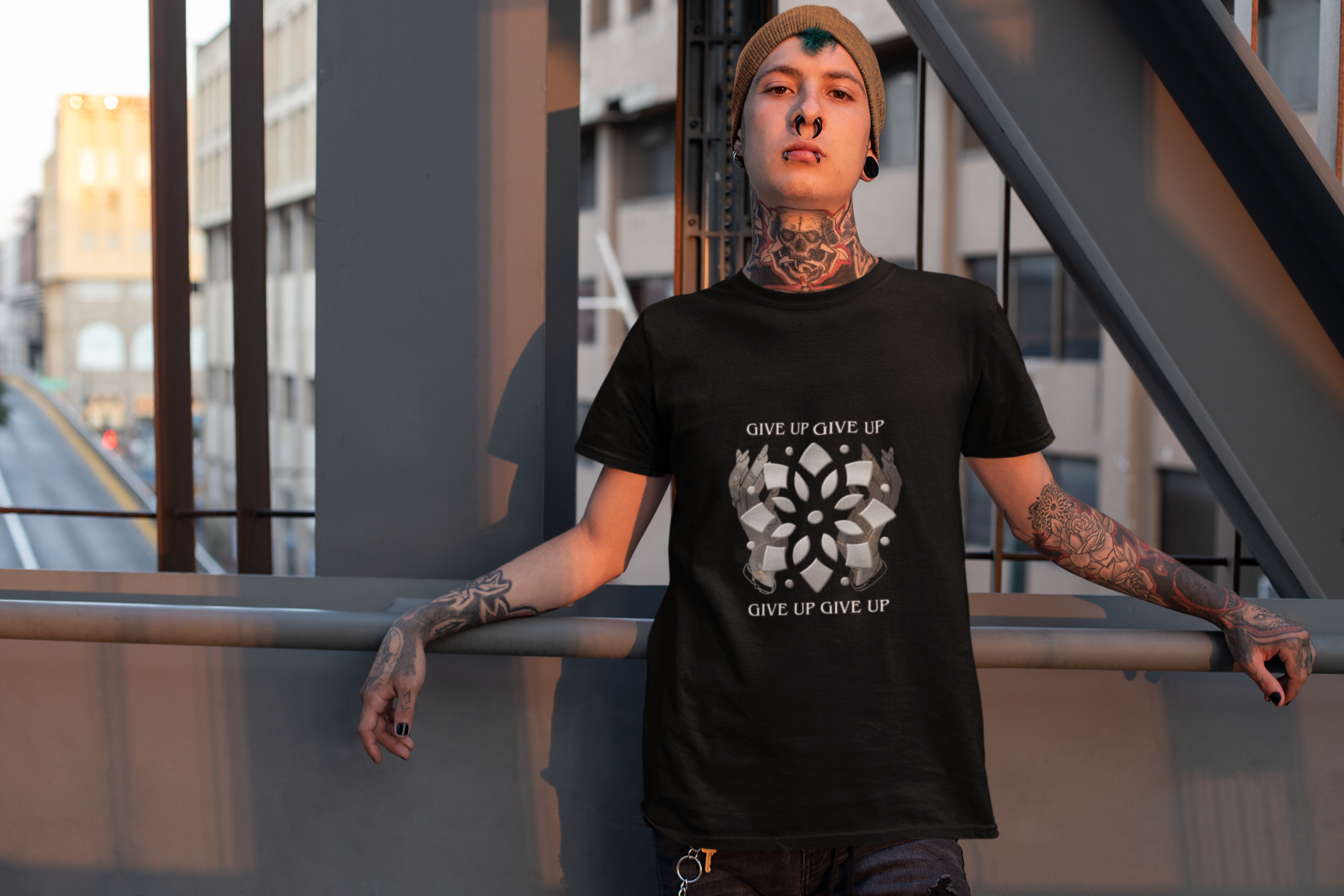 Give Up Give Up: Exclusive Custom Designed Pass the Nirvana Unisex Tee - Revival Retro Designs