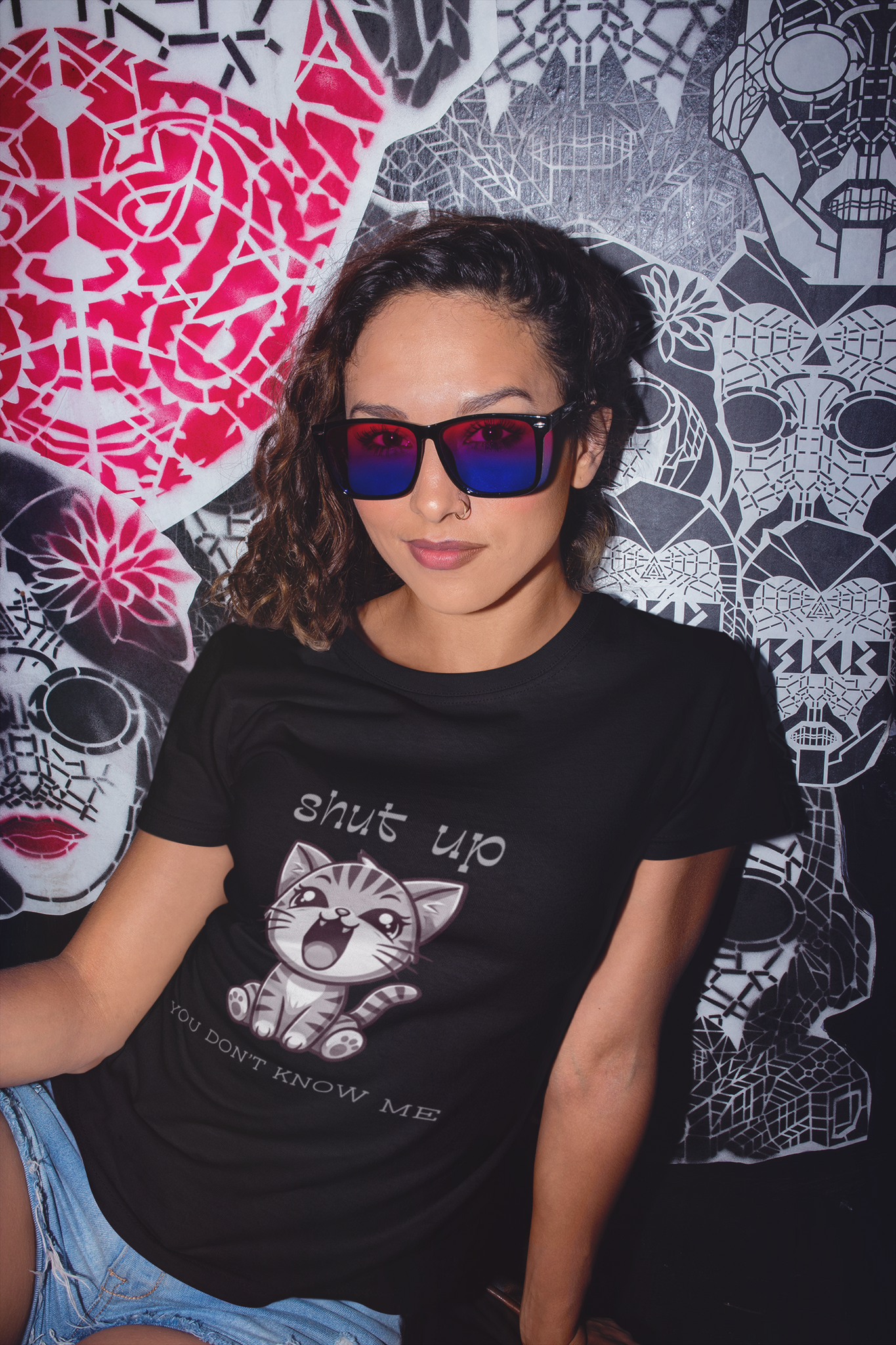 "Shut Up. You Don't Know Me." Exclusive Custom Designed Unisex T-Shirt - Revival Retro Designs