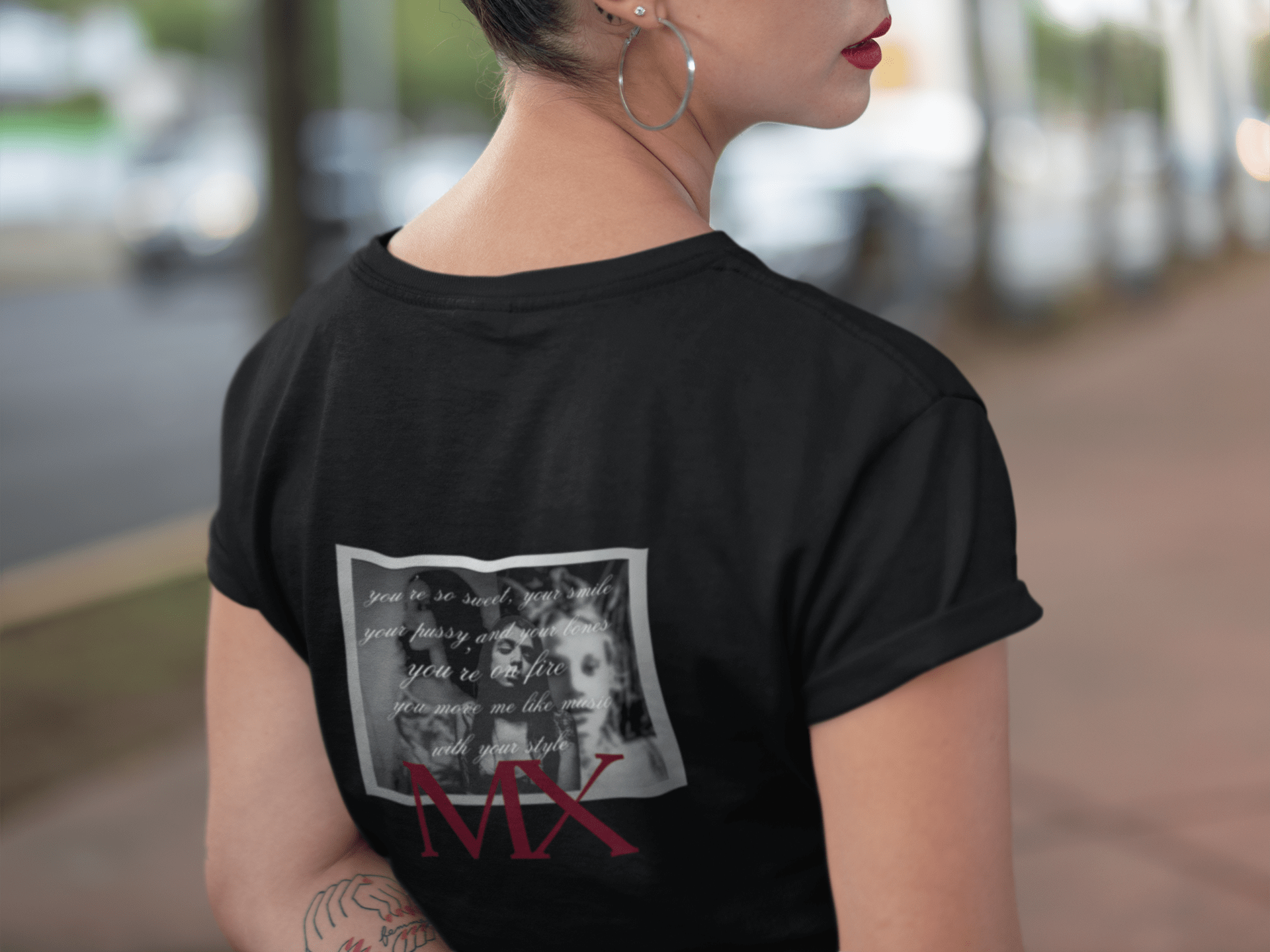 Set the Night on Fire: MX Seduction Edition Women's Fitted Tee - Revival Retro Designs